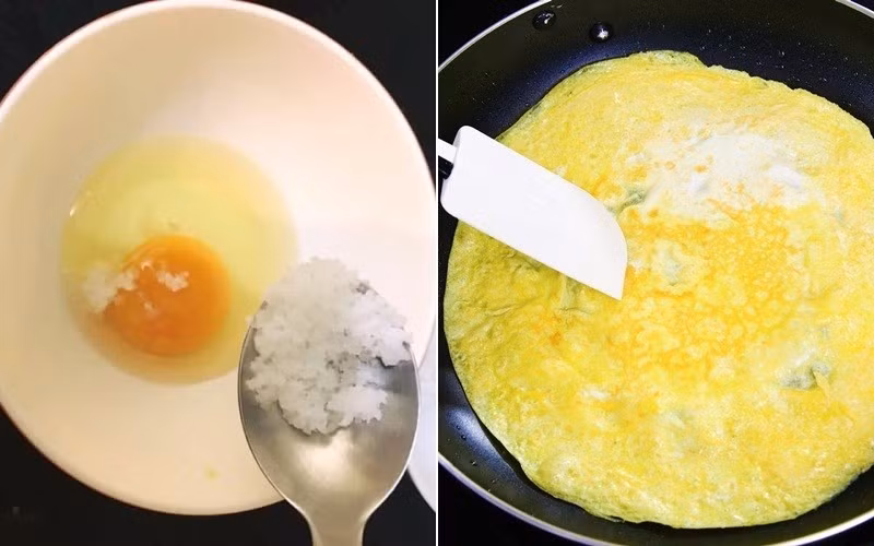 Một thói quen khác tưởng chừng vô hại là cho thêm đường hoặc bột ngọt khi chiên, kho trứng nhằm tăng hương vị. Dưới tác động của nhiệt độ cao, axit amin trong trứng phản ứng với đường tạo thành hợp chất khó hấp thu, không có lợi cho quá trình trao đổi chất và có thể ảnh hưởng đến hệ tim mạch nếu sử dụng thường xuyên trong thời gian dài. Ảnh minh họa