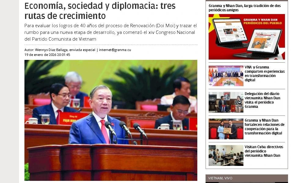 Granma (Cuba) nhấn mạnh những chìa khoá dẫn đến thành công của Việt Nam
