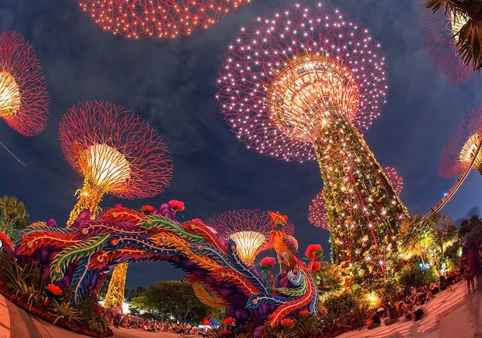 Không gian hiện đại hòa cùng sắc màu truyền thống mang đến trải nghiệm độc đáo cho cả gia đình và du khách quốc tế.