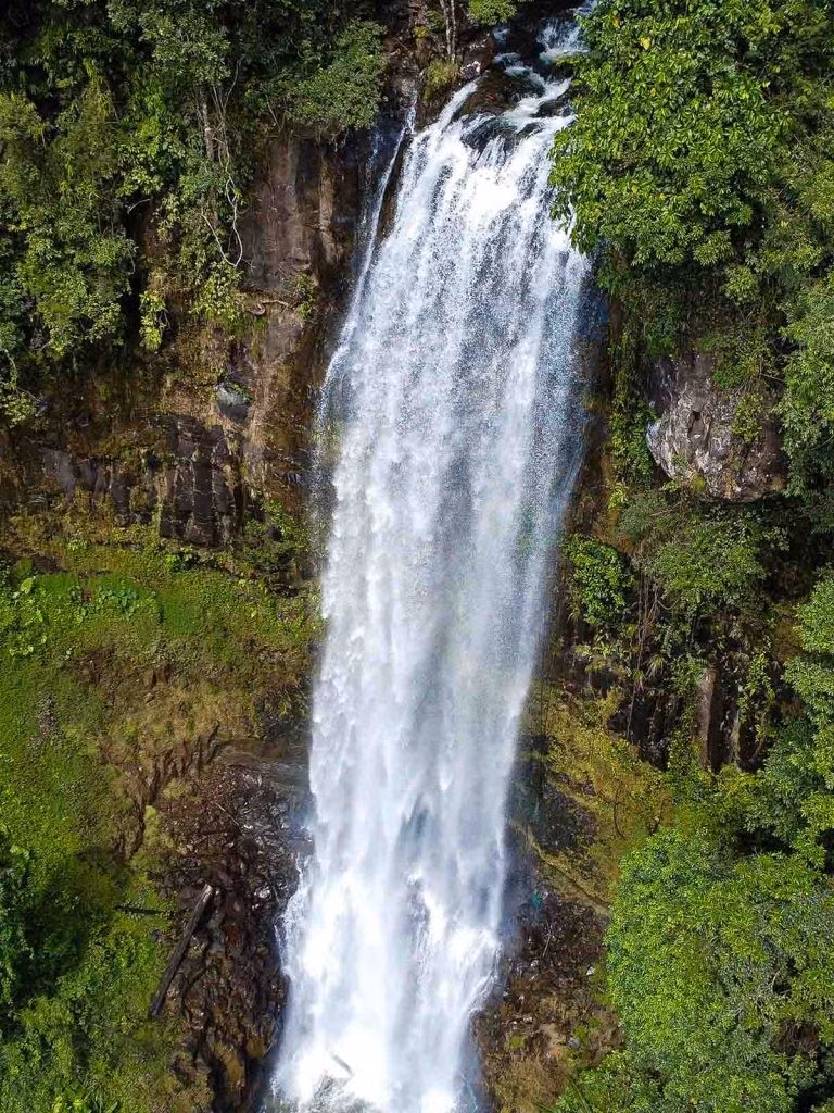 Đồng thời, việc bảo vệ môi trường, giữ gìn cảnh quan sạch đẹp, không xả rác là cần thiết để duy trì vẻ đẹp hoang sơ của thác và núi rừng xung quanh. Ảnh Nguyễn Quốc Trường