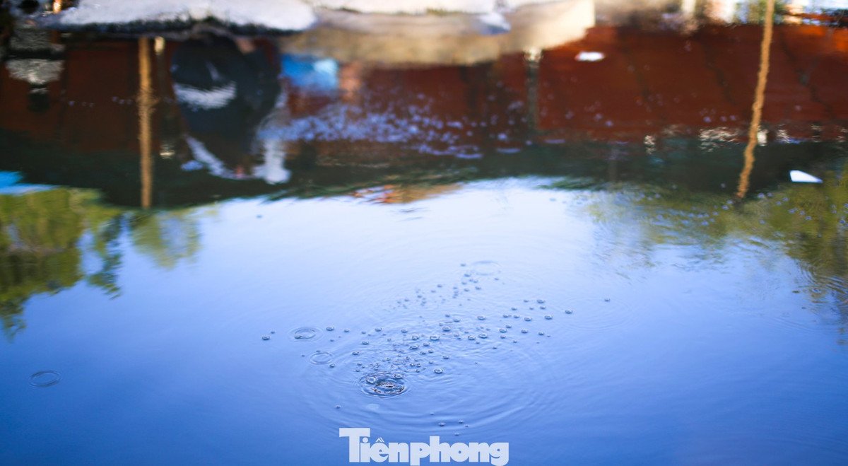 Từ xa, suối nước nóng hiện lên như một “chảo nước khổng lồ” giữa thiên nhiên. Những mạch nước ngầm từ lòng đất liên tục phun trào, bốc khói nghi ngút, tạo nên khung cảnh vừa kỳ lạ vừa ấn tượng. Ảnh Báo Tiền Phong