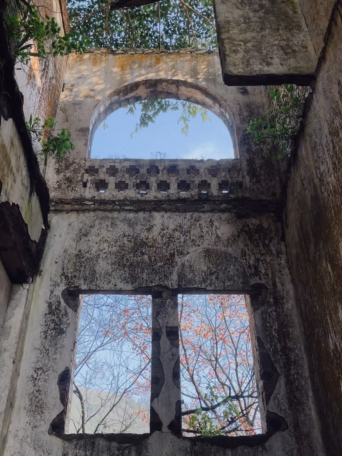 Với những người yêu nhiếp ảnh và nghệ thuật, tu viện cổ Tả Phìn là một phông nền hoàn hảo. Ánh sáng tự nhiên len qua các ô cửa vỡ, rêu xanh bám đầy bậc thềm, những mảng tường loang màu sương gió… tất cả tạo nên những khung hình giàu cảm xúc mà không cần đến sự sắp đặt cầu kỳ. Vẻ đẹp hoang phế nơi đây không gợi cảm giác u buồn, mà mang đến sự bình yên rất riêng. Ảnh Trương Thị Hà