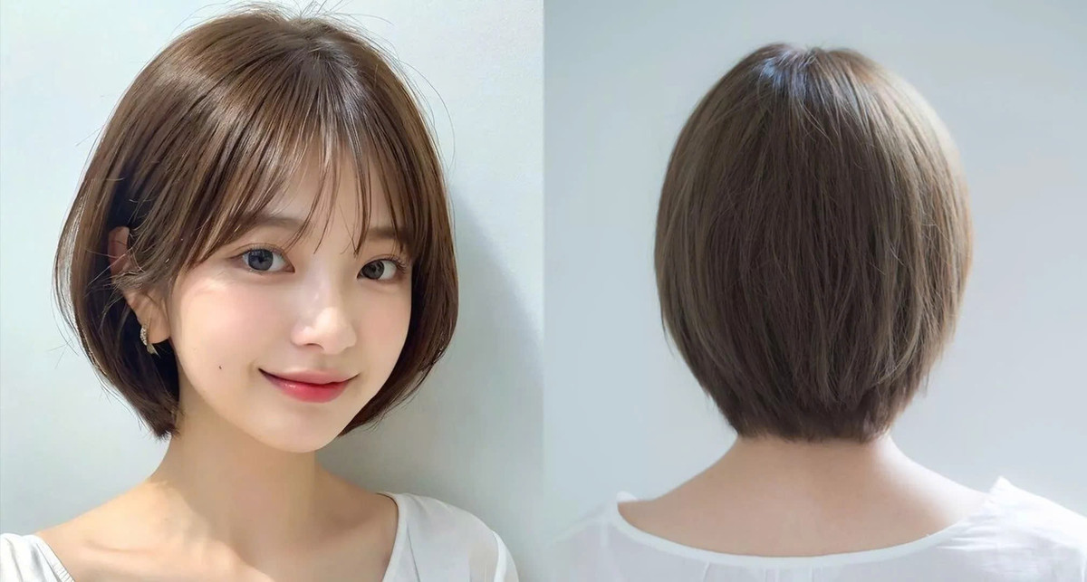 Tóc bob vẫn là lựa chọn hàng đầu dành cho những mái tóc mỏng. Với độ dài từ cằm đến vai, tóc bob tạo cảm giác tóc dày hơn, ôm nhẹ gương mặt giúp che khéo xương hàm hoặc má bầu. Chỉ cần sấy phồng nhẹ phần chân tóc, mái tóc đã có độ bồng bềnh tự nhiên mà không tốn nhiều thời gian tạo kiểu. Đây là kiểu tóc không kén tuổi, vừa hiện đại vừa trẻ trung, phù hợp cả với chị em công sở muốn thay đổi diện mạo an toàn. Ảnh minh họa