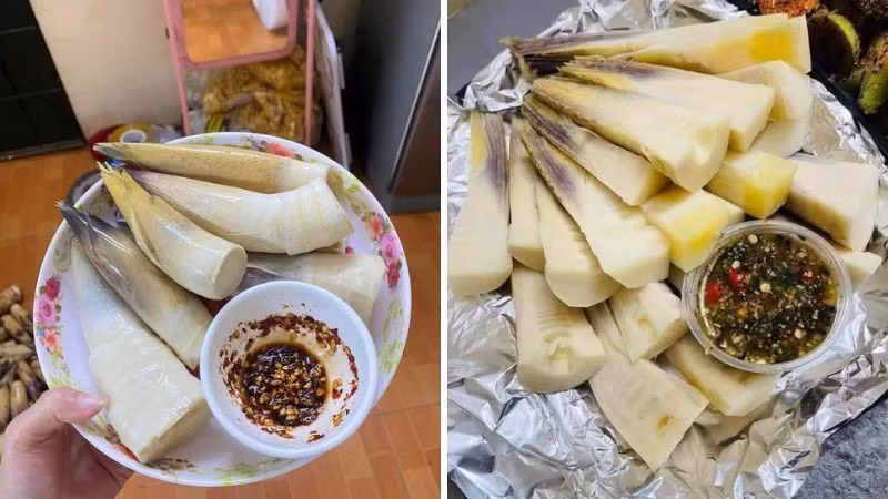 Ngoài ra, măng vầu cũng là một đặc sản mà du khách không thể bỏ qua khi đến Bắc Kạn. Măng vầu có vị đắng nhẹ khi mới thu hoạch nhưng lại rất ngon khi được chế biến thành các món ăn như măng luộc chấm mắm tôm, hay măng xào với thịt. Món măng này đã trở thành một phần không thể thiếu trong các bữa ăn của người dân nơi đây, thể hiện sự gắn kết chặt chẽ với thiên nhiên. Ảnh Internet