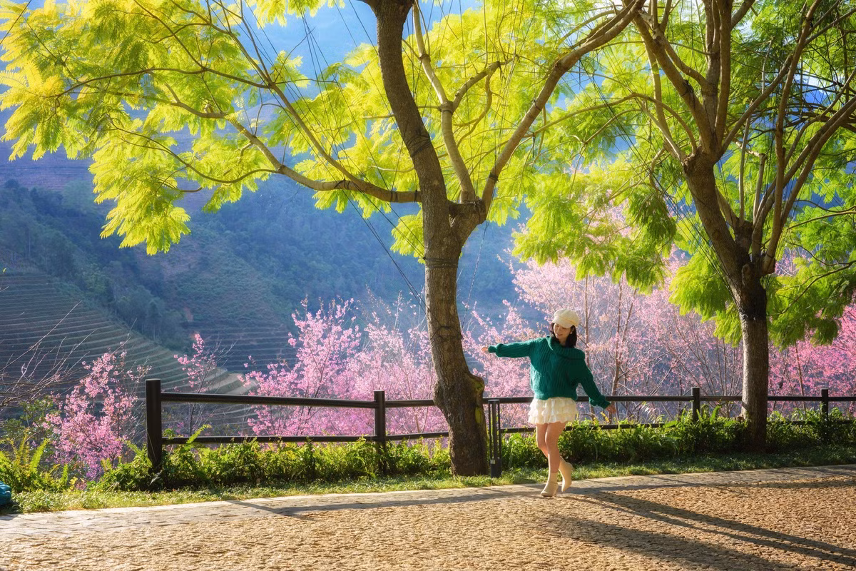 Với lịch trình 2 ngày 2 đêm, đây là chuyến đi vừa đủ để nghỉ ngơi, trải nghiệm và cảm nhận vẻ đẹp dịu dàng của Mù Cang Chải mùa xuân sớm. Ảnh Lê Huy Hoàng