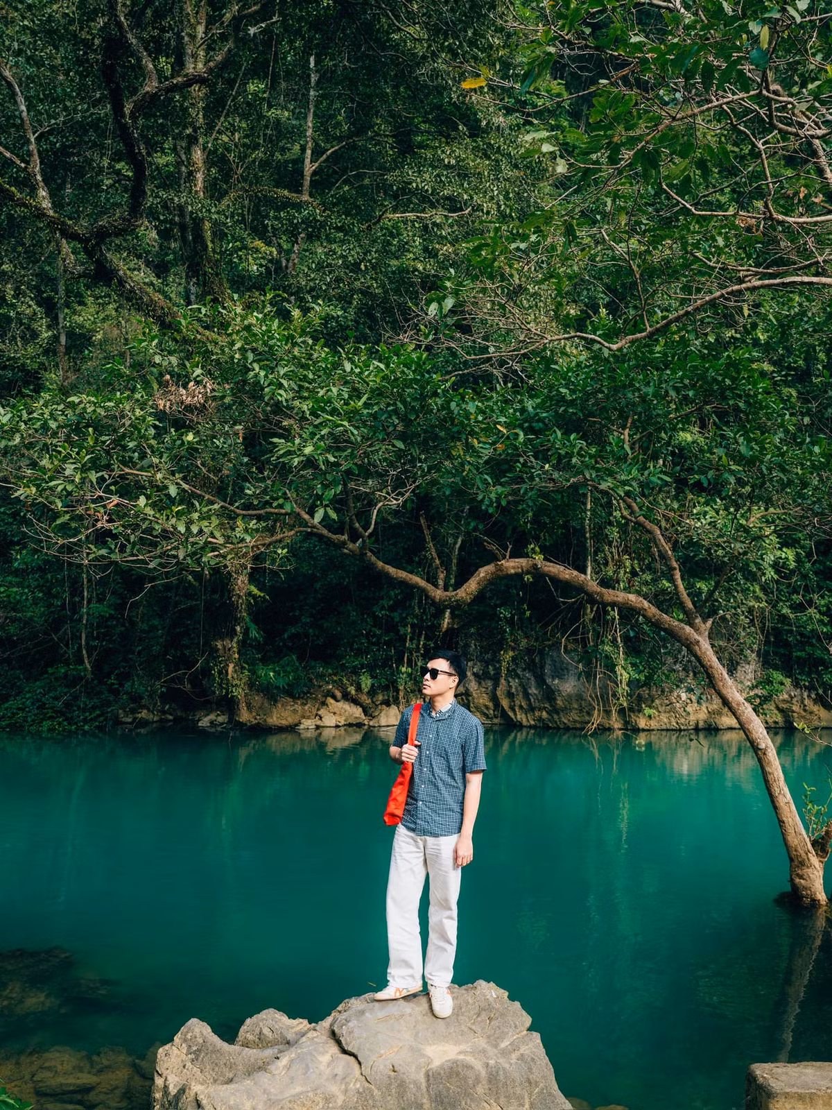 Điểm đến không thể bỏ qua là thác Bản Giốc, nằm trên biên giới Việt – Trung. Thác được xem là một trong những thác nước đẹp nhất Việt Nam, lớn nhất Đông Nam Á và đứng thứ tư thế giới trong số các thác nước trên đường biên giới. Ảnh Phạm Trọng Nghĩa