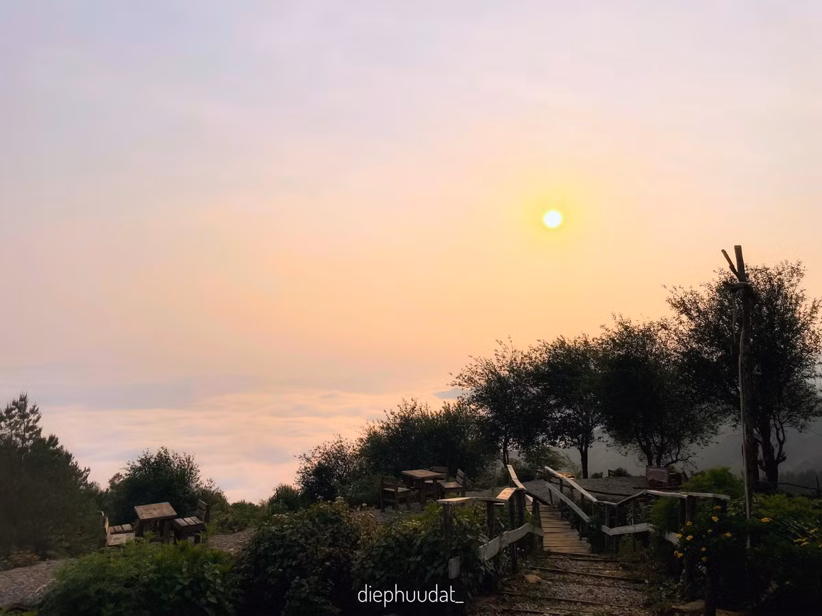 Để săn mây thành công, du khách thường phải dậy từ 4 – 5 giờ sáng, di chuyển lên các điểm cao như sống lưng khủng long Háng Đồng, Tà Xùa Thiên đường mây, hay đỉnh Gió. Mây xuất hiện dày nhất vào mùa đông – xuân, đặc biệt là những ngày trời lạnh sau mưa hoặc chênh lệch nhiệt độ lớn giữa ngày và đêm. Khi mặt trời nhô lên khỏi đường chân trời, những đám mây trắng như được nhuộm vàng cam rực rỡ, tạo nên một bức tranh thiên nhiên sống động mà không máy ảnh nào lột tả hết được.