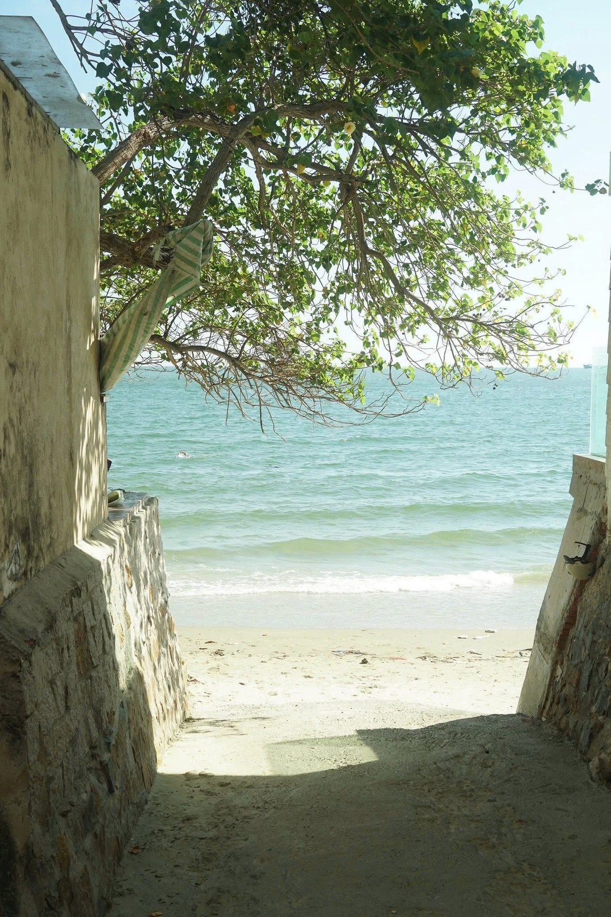 Khi chiều buông xuống, biển Vũng Tàu như thay một màu áo mới. Không còn cái nắng gắt của buổi trưa, bầu trời chuyển dần sang sắc cam, vàng, tím hồng... phản chiếu lên mặt nước lấp lánh, tạo nên một khung cảnh nên thơ, yên bình mà ít nơi nào có được. Ảnh Anh Ha Pham