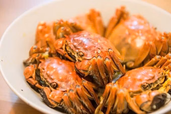 Loài cua này dễ nhận diện bởi lớp lông đen xù xì phủ quanh càng và chân – nét đặc trưng làm nên tên gọi “cua lông”. Ảnh Tripadivisor