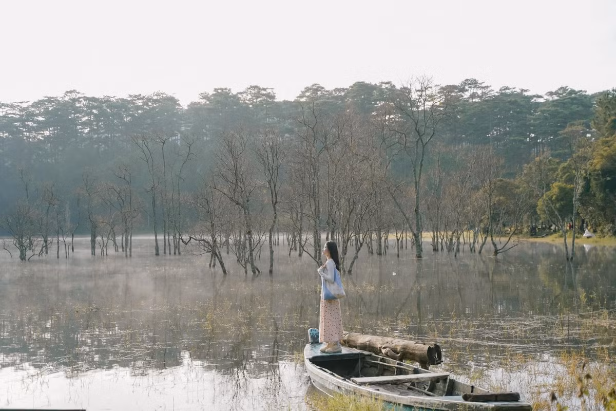 Điểm đặc biệt ở Suối Tía là vẻ đẹp nguyên sơ chưa bị thương mại hóa. Nhiều du khách sau khi đến đây đều mô tả nơi này giống như một “tiểu Tuyệt Tình Cốc” hay “bức tranh cổ trang bước ra từ phim ảnh”. Ảnh Tom Wild