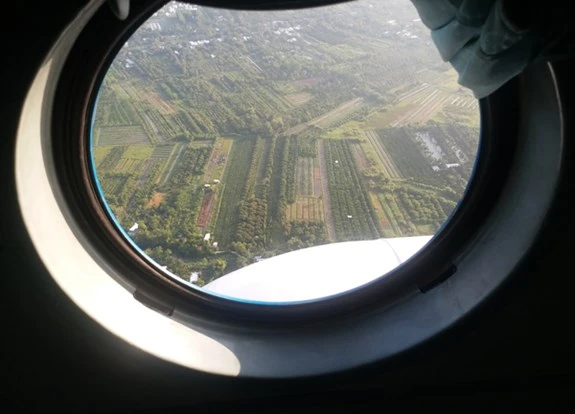 Sông nước Cửu Long nhìn từ cửa sổ trực thăng Mi-8