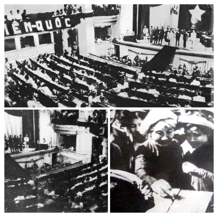 The first National Assembly of the Democratic Republic of Vietnam was born after the first nationwide election on January 6, 1946. Photo: Archive. tong-tuyen-cu.jpg