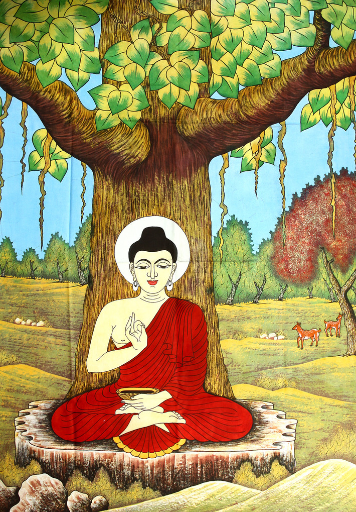 Trong cuộc hành trình của mình, Đức Phật đã ăn chay và tu luyện khổ hạnh. Ông cũng luyện tập thiền và sử dụng nó tập trung cơ thể và suy nghĩ.