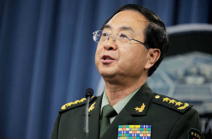 Phát biểu trong một cuộc họp báo tại Lầu Năm Góc hôm 15/5/2014 trong khuôn khổ chuyến thăm Mỹ, tướng Phòng Phong Huy ngang ngược tuyên bố giàn khoan Hải Dương 981 đang hoạt động trong lãnh hải của Trung Quốc và chỉ trích Việt Nam gây rối khi điều tàu “cản trở” hoạt động khoan dầu của Trung Quốc.