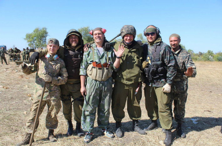 Khẩu đội pháo binh phe ly khai ở khu vực Stakhanov, tỉnh Lugansk.