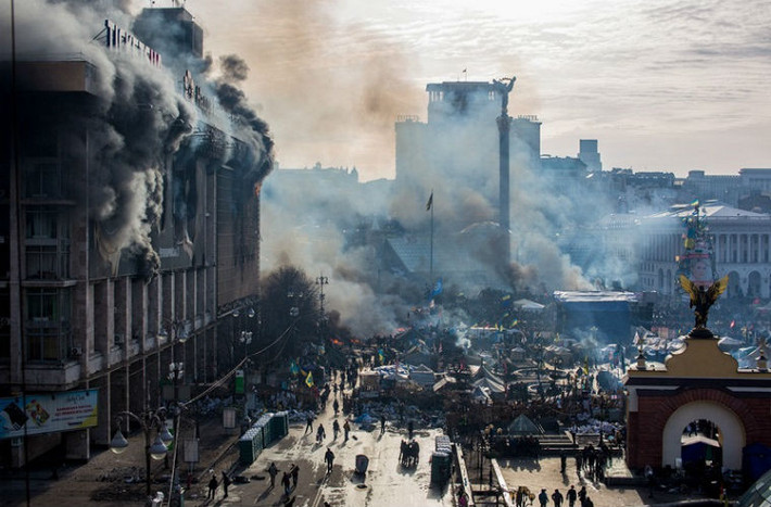 Phong trào biểu tình của phe đối lập tại Quảng trường Độc lập Kiev năm 2014.