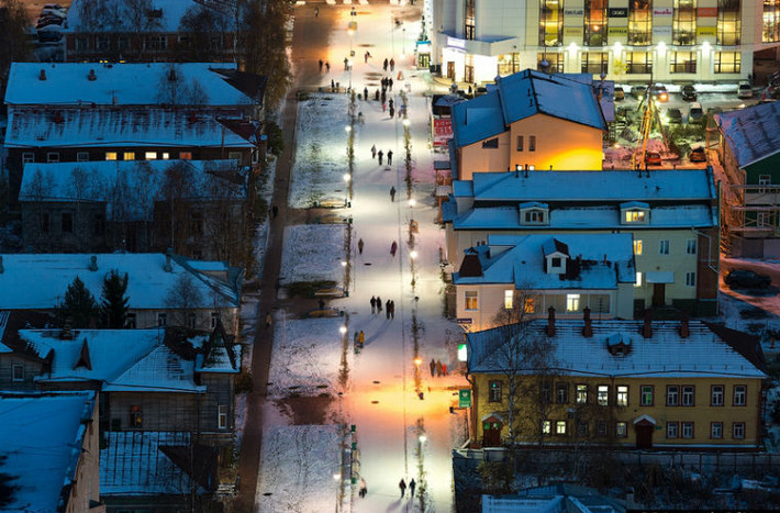 Thành phố Arkhangelsk cũng sở hữu vẻ đẹp rung động lòng người.