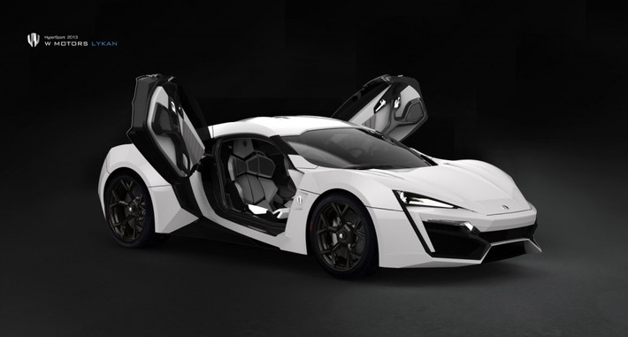Siêu xe Lykan Hypersport của hãng W Motor được thiết kế và chế tạo từ những vật liệu đặc biệt, kết hợp với những trang sức và kim loại quý hiếm. Nó gồm cả hệ thống màn hình điều khiển tương tác ba chiều trong xe.