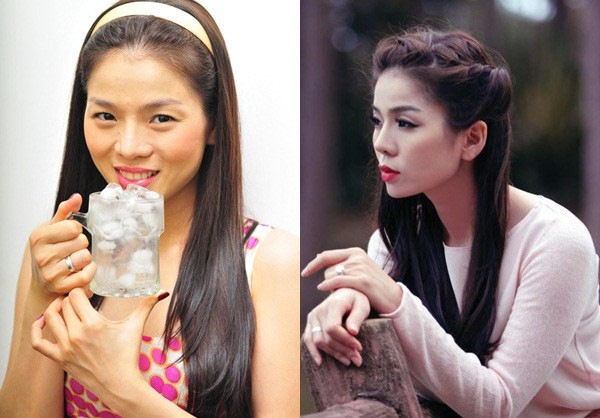 Gương mặt của cô sắc sảo hơn khi nâng mũi.