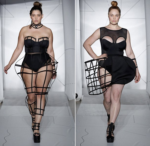 Để chuẩn bị ra mắt thương hiệu thời trang mới, nhà thiết kế thời trang Zana Bayne đã tung chiêu dùng người mẫu béo để giới thiệu sản phẩm tại Tuần lễ Thời trang New York.