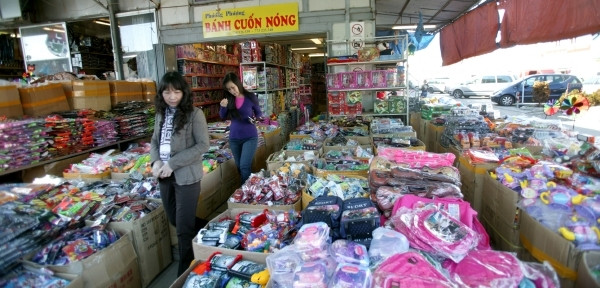 Được xây dựng từ năm 1999 trên khuôn viên rộng 35ha, Trung tâm thương mại Sapa là cơ sở kinh doanh cho 3.000 người Việt Nam sống ở Czech. Các hoạt động kinh doanh tại đây chủ yếu liên quan đến hàng may mặc, nhưng cũng có các dịch vụ văn phòng, ăn uống với những món đặc trưng Việt Nam như phở, bánh cuốn, bún chả... Đặc biệt, các cửa hàng ở trung tâm thương mại này đều treo biển hiệu viết bằng tiếng Việt và các hoạt động mua bán giao dịch hàng hóa cũng được trao đổi bằng tiếng Việt.