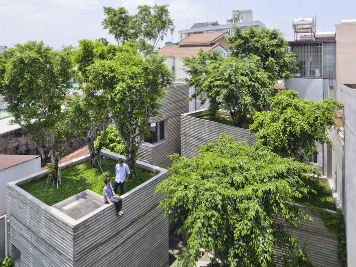 Công trình đoạt giải về hạng mục Nhà ở: House for Trees (nhà phủ cây) của kiến trúc sư Võ Trọng Nghĩa, ở TP HCM, Việt Nam.