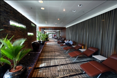 Khu vực ghế ngủ cho hành khách ở sân bay Changi luôn sẵn sàng.
