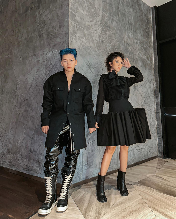 Quỳnh Anh Shyn đẹp đôi bên bạn trai - stylist Nam Phùng.