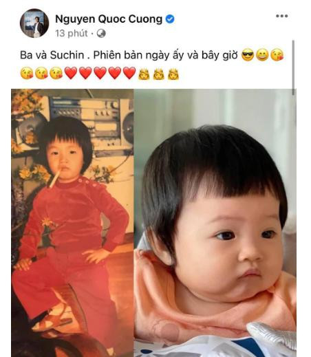 Không chỉ giống về ngoại hình mà tính cách của Suchin cũng được cho là rất giống ba.