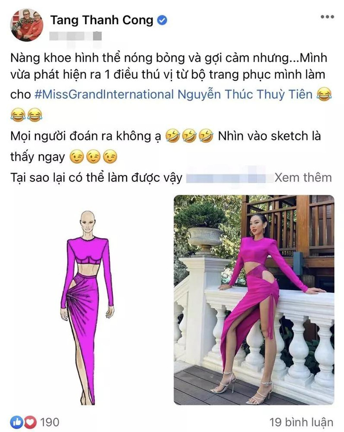 ương kim Hoa hậu Hòa bình Quốc tế cũng từng bị soi ra mặc sai váy so với bản gốc (cũng ngược từ trước ra sau). Nhưng nhờ thần thái tự tin và body nuột nà nên tân Hoa hậu hòa bình vẫn cân đẹp bộ trang phục.