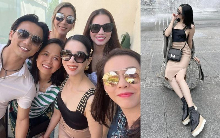 hìn trang phục cứ tưởng đây là ảnh trong cùng một ngày của Lệ Quyên nhưng thực ra bên trái là ảnh ở Mỹ còn bên phải là ảnh cô đi Ý tháng trước. Việc các celeb mặc lại đồ cũ không phải chuyện hiếm trong showbiz. Tuy nhiên, với một người sở hữu bộ sưu tập hàng hiệu siêu khủng như Lệ Quyên thì fan không biết nên khen cô tiết tiết kiệm hay than rằng nữ ca sĩ quá lười trong khoản mix đồ. Bằng chứng là không ít lần Lệ Quyên bê nguyên cả set đồ kể cả phụ kiện như giày, túi để tham gia đến vài sự kiện khác nhau.