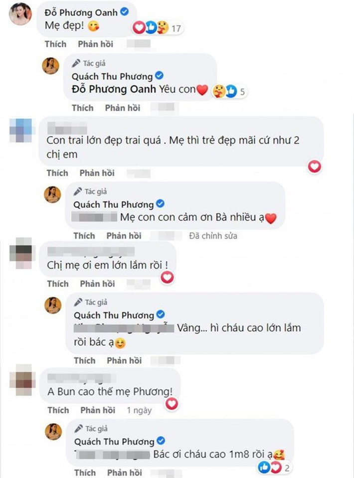 gười hâm mộ dành lời khen "có cánh" cho cả hai mẹ con.
