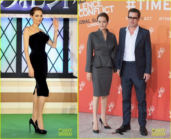 Tiếp theo sau là Angelina Jolie. Thời gian gần đây, style của bà mẹ sáu con thiên về những trang phục giản dị, thanh lịch.