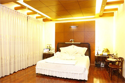 Phòng ngủ kín đáo, ấm áp.