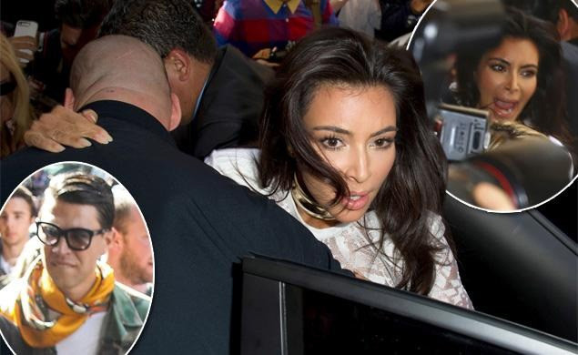 Kim Kardashian trở thành nạn nhân mới nhất của cựu nhà báo Ukranian, Vitalii Sediuk, kẻ chuyên phá bĩnh ngôi sao trên các thảm đỏ. Cô bị anh này giật tóc và xô suýt ngã khi tới tham dự một sự kiện thời trang cách đây không lâu.