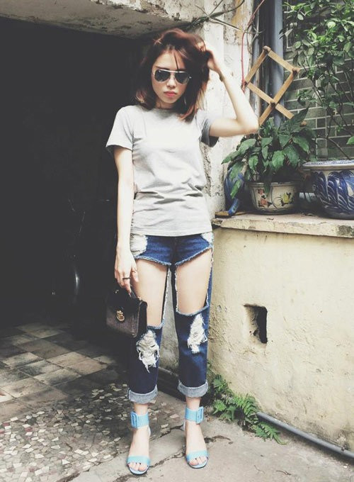 Mốt quần của Vũ Hoàng Điệp được người mẫu Linh Rin ứng dụng khá nhanh, song kiểu mốt cũng tạo không ít tranh cãi trong cộng đồng thời trang. Một số cho rằng hot girl ứng dụng hiệu quả xu hướng mới, một số khác lại nhận xét kiểu mốt không phù hợp với truyền thống người Việt.