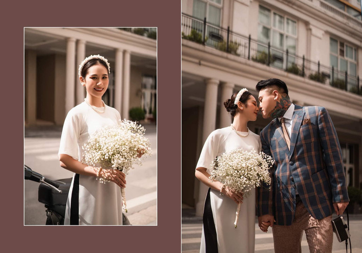 Trên trang cá nhân, nam ca sĩ thường xuyên đăng ảnh tình cảm với vợ trẻ. Anh chia sẻ những quan niệm, triết lý về tình cảm nhận được nhiều ủng hộ: "Đến một độ tuổi nào đó, người ta không cần một tình yêu hào nhoáng, mộng mơ nữa mà chỉ cần một tình cảm bình dị, ở bên nhau bình yên".