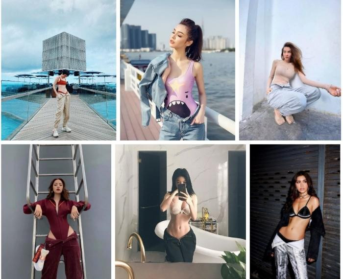 goài ra, còn có Bảo Anh, Minh Tú, Chi Pu, Elly Trần... cũng mê mẩn phong cách "gái hư" này. Tuy nhiên, một số mỹ nhân lại để phơi nội y trước ống kính trở nên kém duyên, mất điểm.