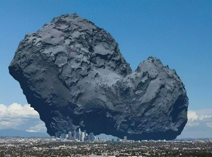 4. Sao chổi và thành phố Los Angeles của Mỹ.