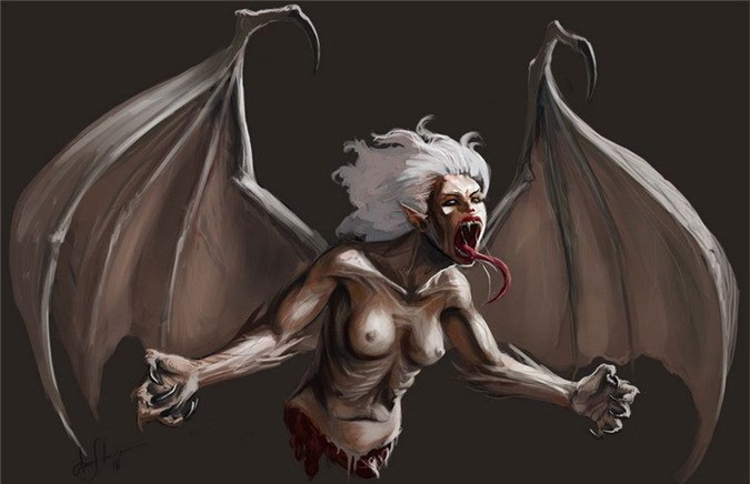 . Ma Manananggal: Tương tự như ma cà rồng phương Tây, ma Manananggal ở Philippines cũng săn người hút máu, nhất là các phụ nữ đang ngủ nhưng hình dáng khá dị dạng: gương mặt như con người, có đôi cánh dơi rất rộng và cơ thể bị cắt rời làm đôi.