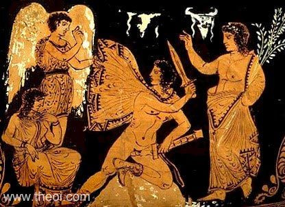 Các nữ thần trả thù Erinyes được tạo ra từ máu của Uranus. Tuy nhiên, theo truyền thuyết khác, 3 chị em nữ thần trả thù thực ra là con gái của Nyx - biểu tượng của bóng đêm và là con gái của Chaos.