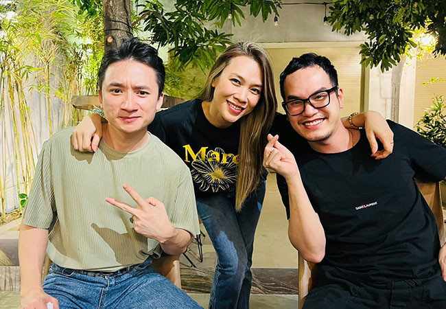 Khắc Hưng vui mừng hội ngộ đàn chị Mỹ Tâm và Phan Mạnh Quỳnh sau giãn cách.