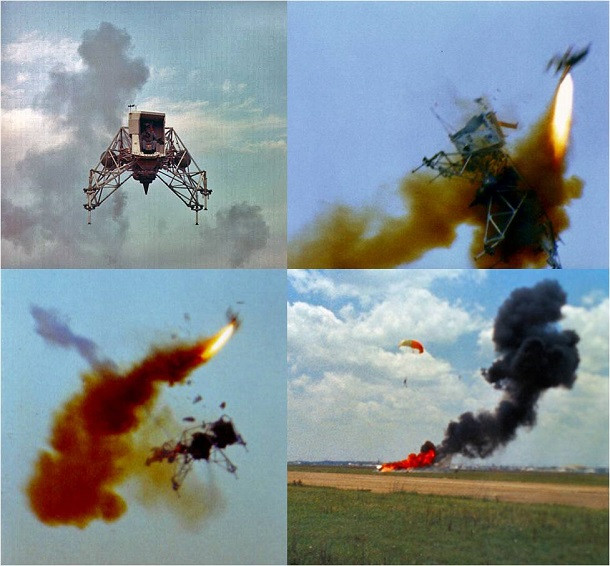 4. Ba trong số 5 thiết bị LLRV (Lunar Landing Research Vehicle hay thiết bị nghiên cứu hạ cánh trên mặt trăng) đã rơi gần Houston, Texas, Mỹ. Thiết bị đầu tiên rơi vào ngày 6/5/1968 tại căn cứ không quân Ellington ở Texas.