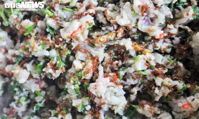 Tây Nguyên từ lâu đã nổi tiếng bởi những món ăn dân dã mang đậm chất núi rừng, trong đó có thể kể đến gỏi kiến vàng. Một món ăn mới nghe có cảm giác ghê sợ, nhưng lại là thứ đặc sản độc đáo, chỉ khách quý mới được thưởng thức khi tới đây. Gỏi kiến được sáng tạo bởi người đồng bào dân tộc Rơ Măm (huyện Sa Thầy, tỉnh Kon Tum).