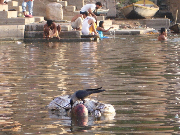 7. Sông Hằng, Ấn Độ: Sử thi Ấn Độ "Ramayana" kể, vùng nước của dòng sông thiêng Ganges với sức mạnh mang lại sự sống cho người chết và thoát khỏi bệnh tật. Thật không may, thực tế khác xa với những huyền thoại. Dòng sông nổi tiếng này của Ấn Độ được đưa vào danh sách các vùng nước bị ô nhiễm nhiều nhất trên thế giới. Chất thải của nhiều nhà máy và các thành phố đông đúc đã khiến số lượng vi khuẩn enterobacteria trong đó cao gấp 120 lần so với bình thường, dẫn đến các bệnh truyền nhiễm và gây ra cái chết cho hàng ngàn người mỗi năm. Ngoài ra, nghi thức thủy táng ở Varanasi cũng góp phần cản trở việc làm sạch dòng sông thiêng này.