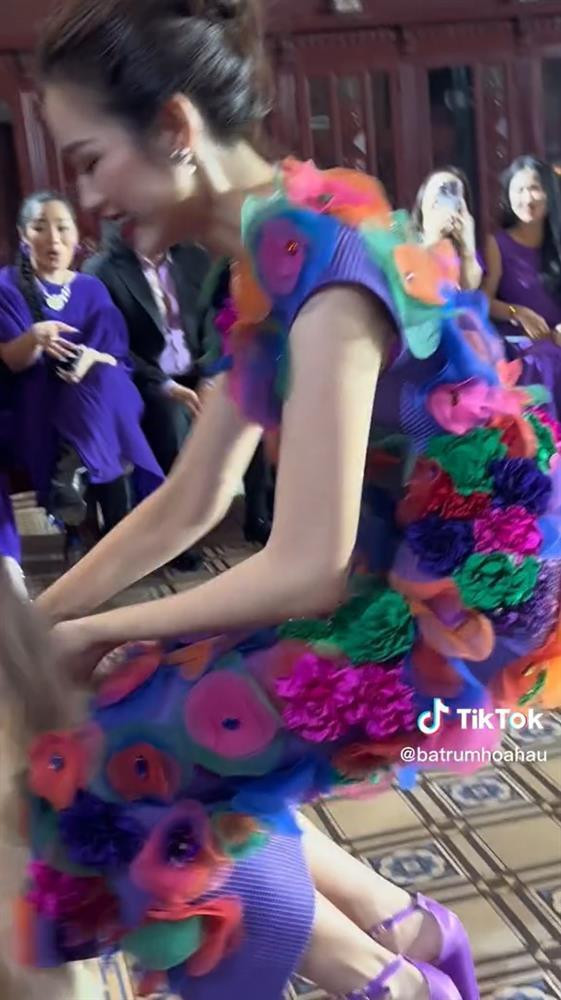 hoảnh khắc thú cưng "không hợp tác", rời khỏi tay Hoa hậu Việt Nam 2020.