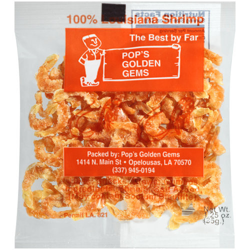 Tôm khô Louisiana thường được sử dụng như snack hoặc để tăng gia vị cho món ăn ở châu Á, châu Phi, Trung Mỹ, Nam Mỹ và đặc biệt được yêu thích ở Louisiana, California, Hawaii.