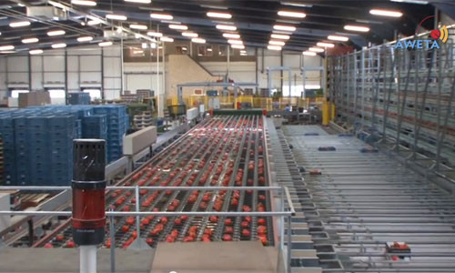 Hầu hết các công đoạn trong nhà máy đều được thực hiện bằng máy móc.
