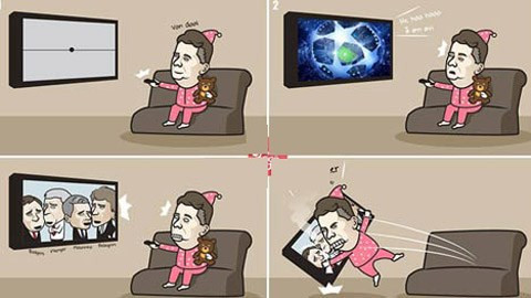 Champions League không dành cho "ông già" Van Gaal.