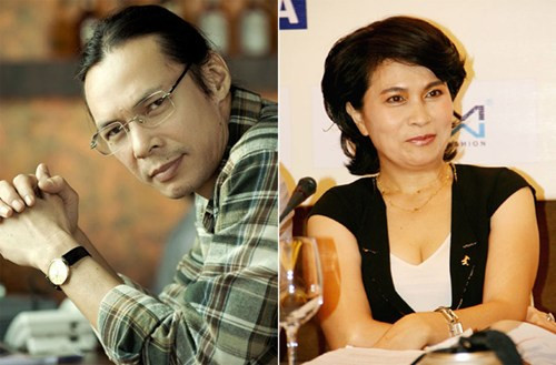 Sau nhiều sóng gió trong cuộc sống riêng, giờ Trần Lực đang hạnh phúc bên người vợ thứ ba, chị Mỹ Trang (ảnh phải) và bốn đứa con.